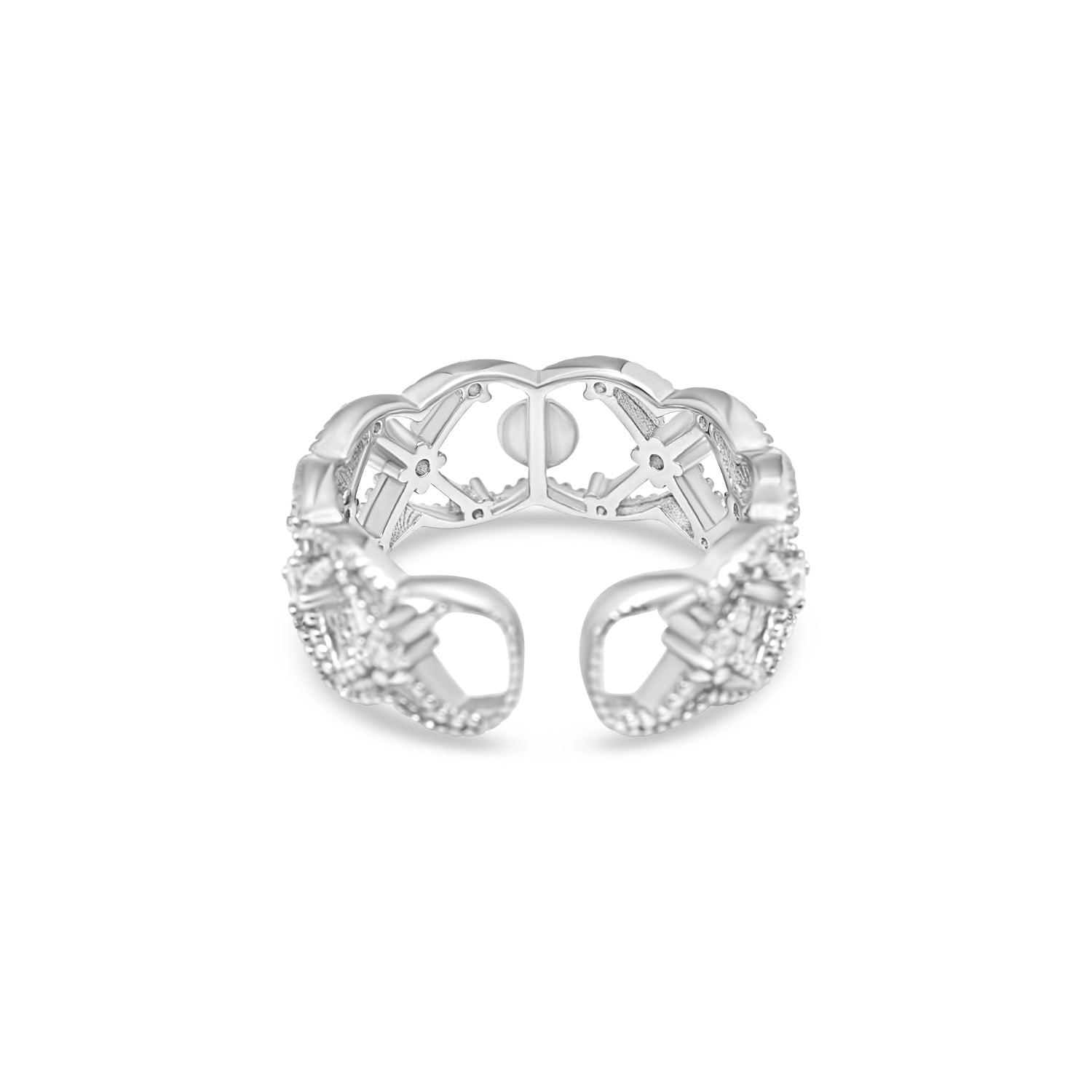 Adjustable Ring 925 Silver for pearl SC376