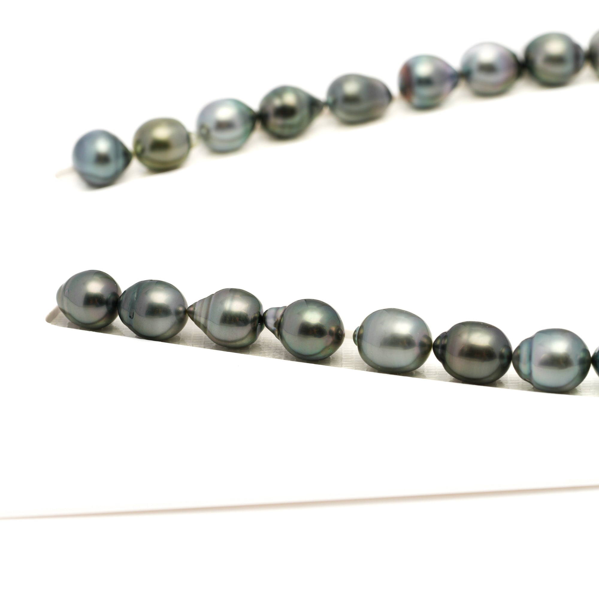 35pcs Light Mix 8-10mm - CL/SB AAA Quality Tahitian Pearl Necklace NL1760 LP1