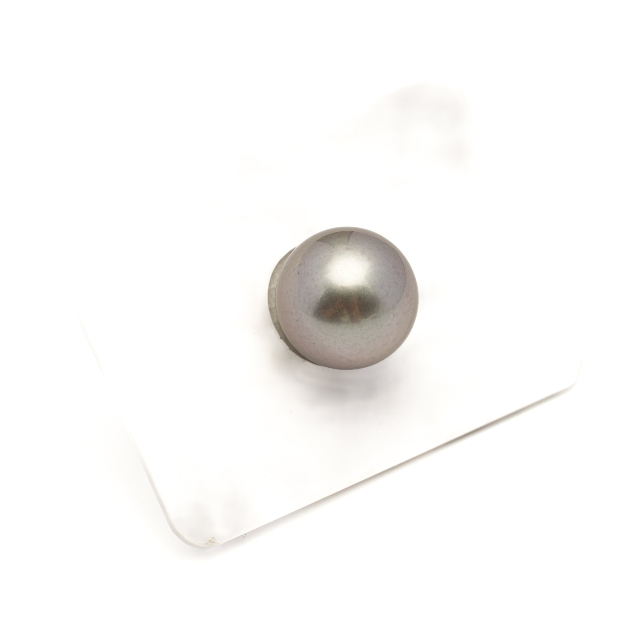 1pcs "Mid Luster" Silver Cherry 13.5mm - RSR AAA/TOP Quality Tahitian Pearl Single LP2495 CMP11