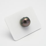 1pcs "High Luster" Green 12.9mm - CL AAA/AA Quality Tahitian Pearl Single LP1862