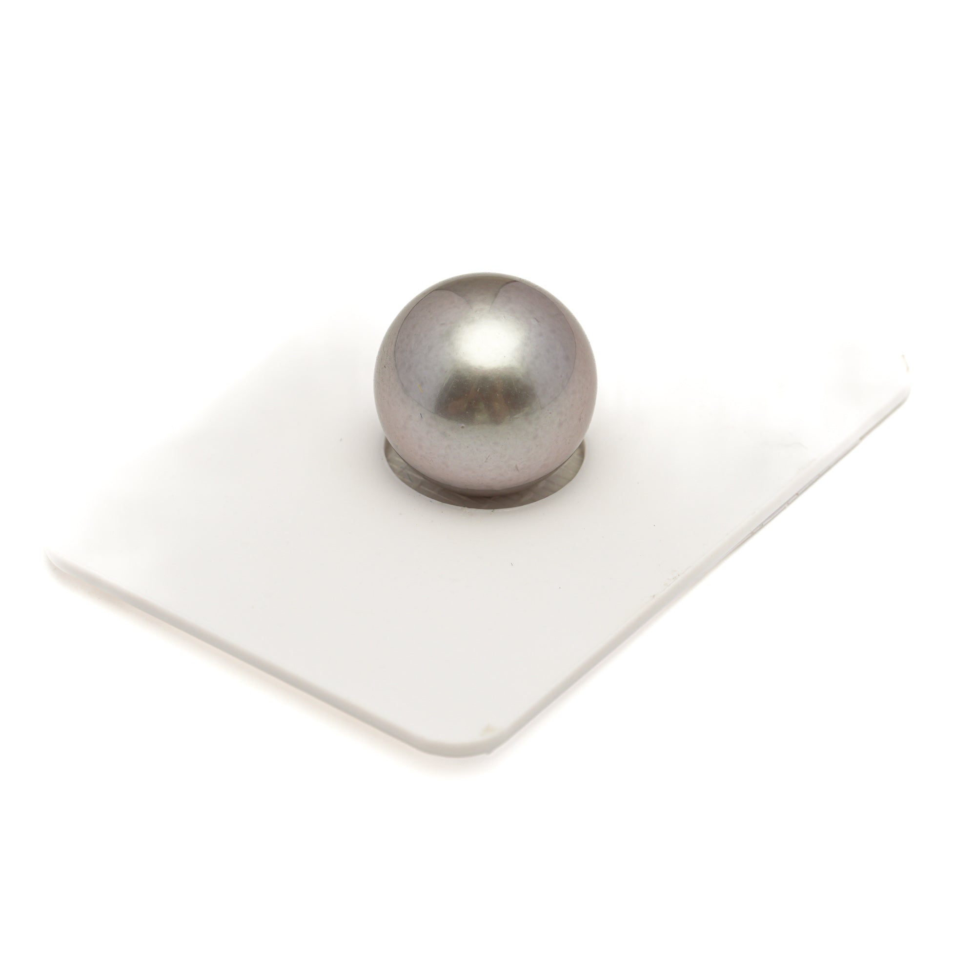 1pcs "Mid Luster" Silver Cherry 13.5mm - RSR AAA/TOP Quality Tahitian Pearl Single LP2495 CMP11