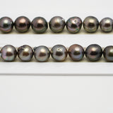 42pcs Brown 8-10mm - CL/SB AA/AAA Quality Tahitian Pearl Necklace NL1521 THMIX2