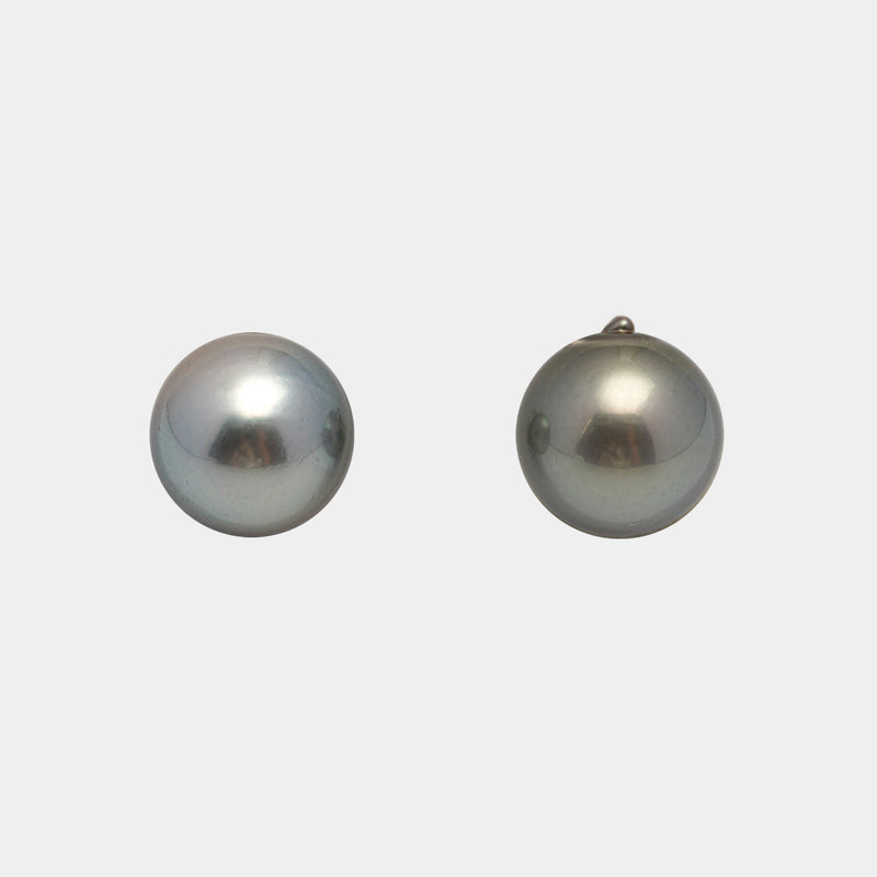 2pcs Gray 11.5mm - SR/NR AAA/AA Quality Tahitian Pearl Pair ER1527 THMIX2.6