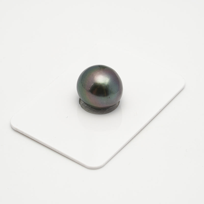 1pcs "High Luster" Green Cherry 13.3mm - SB AAA/AA Quality Tahitian Pearl Single LP1990 MI1