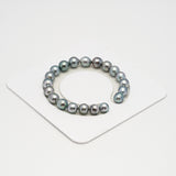 20pcs Silver Mix 8-9mm - SB AAA/AA Quality Tahitian Pearl Bracelet BR2234 HL3