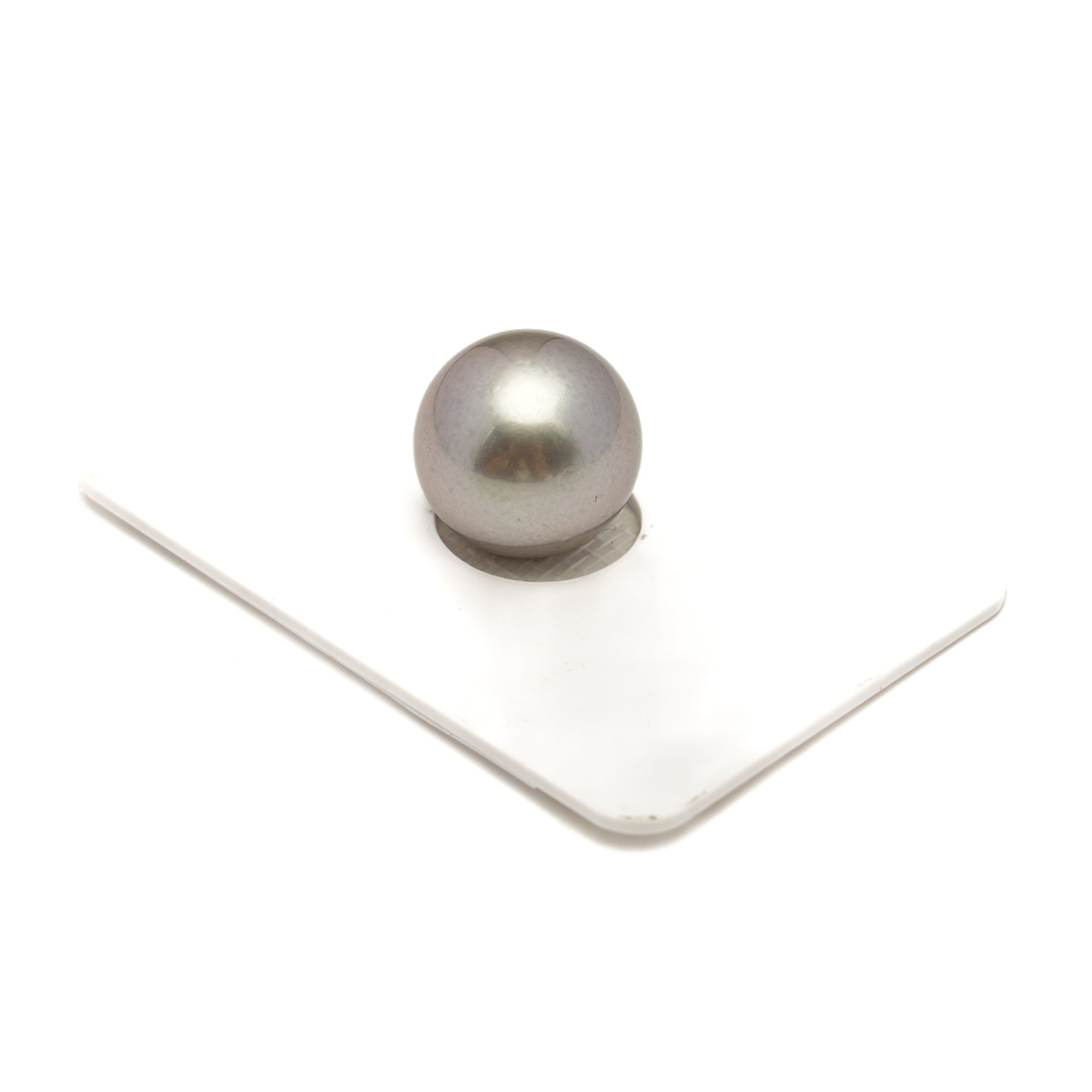 1pcs "Mid Luster" Silver Cherry 13.5mm - RSR AAA/TOP Quality Tahitian Pearl Single LP2495 CMP11