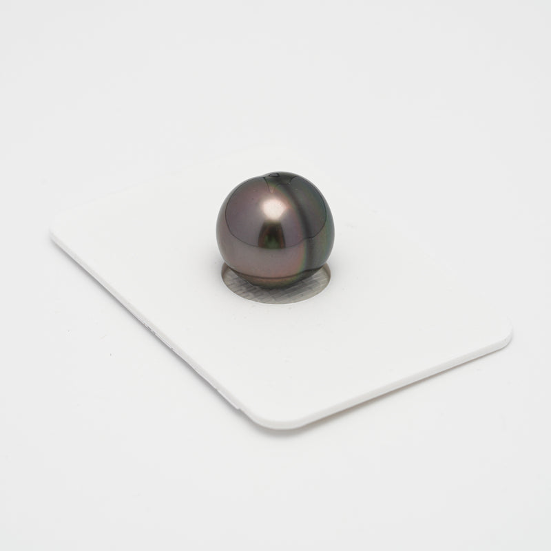 1pcs "High Luster" Green 12.9mm - CL AAA/AA Quality Tahitian Pearl Single LP1862