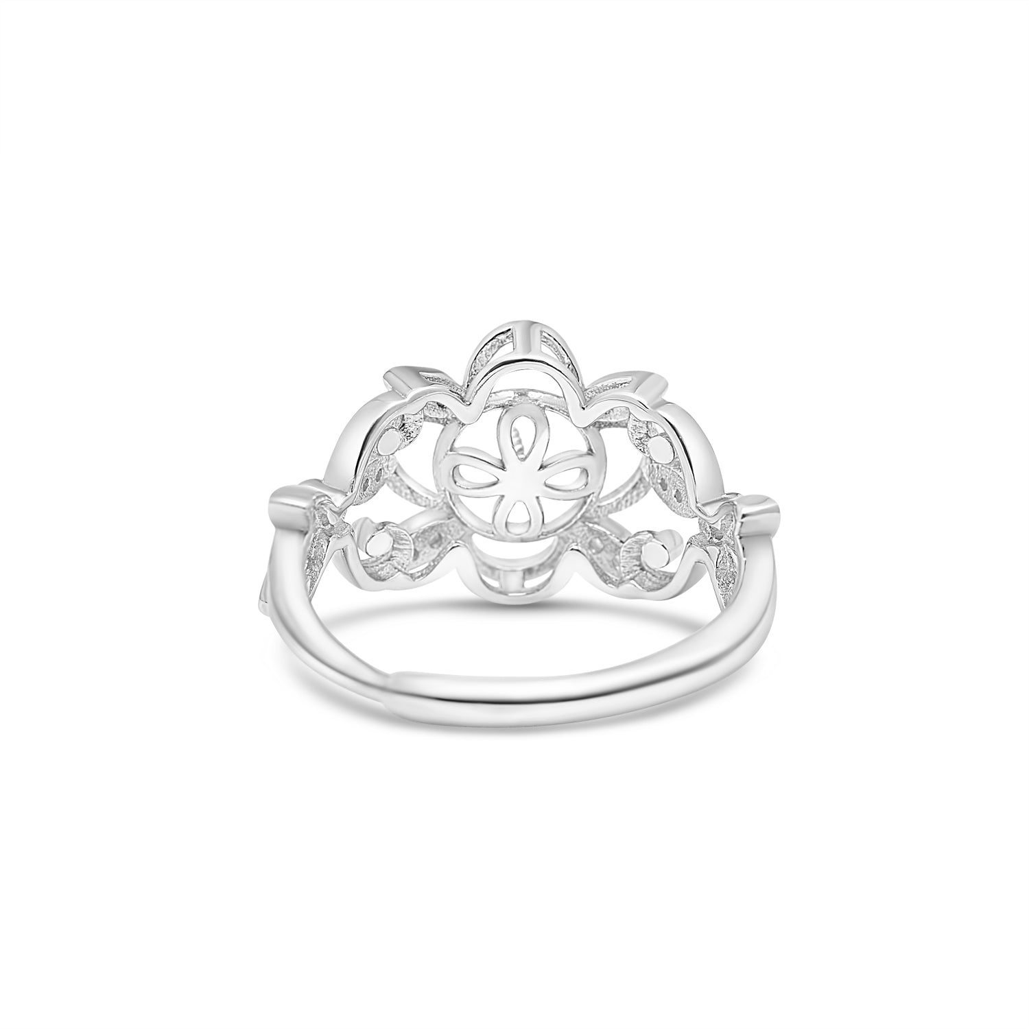 Adjustable Ring 925 Silver for pearl SC367