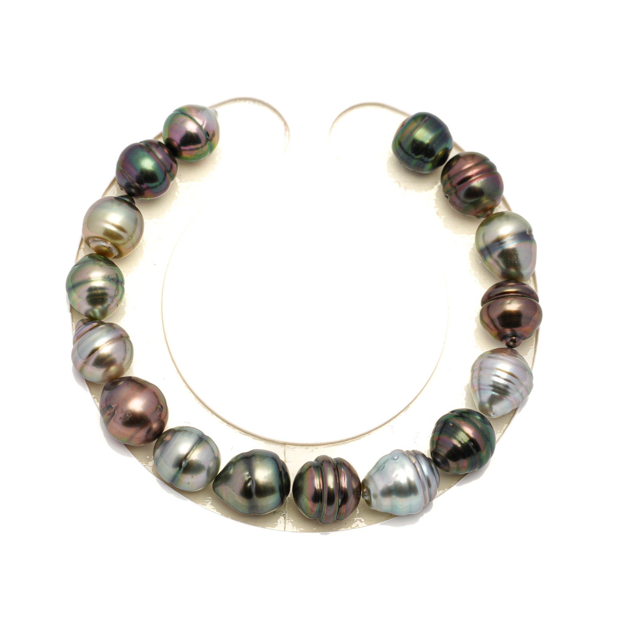 16pcs Multicolor 8-10mm - CL/SB AAA/AA Quality Tahitian Pearl Bracelet BR2248 THMIX2