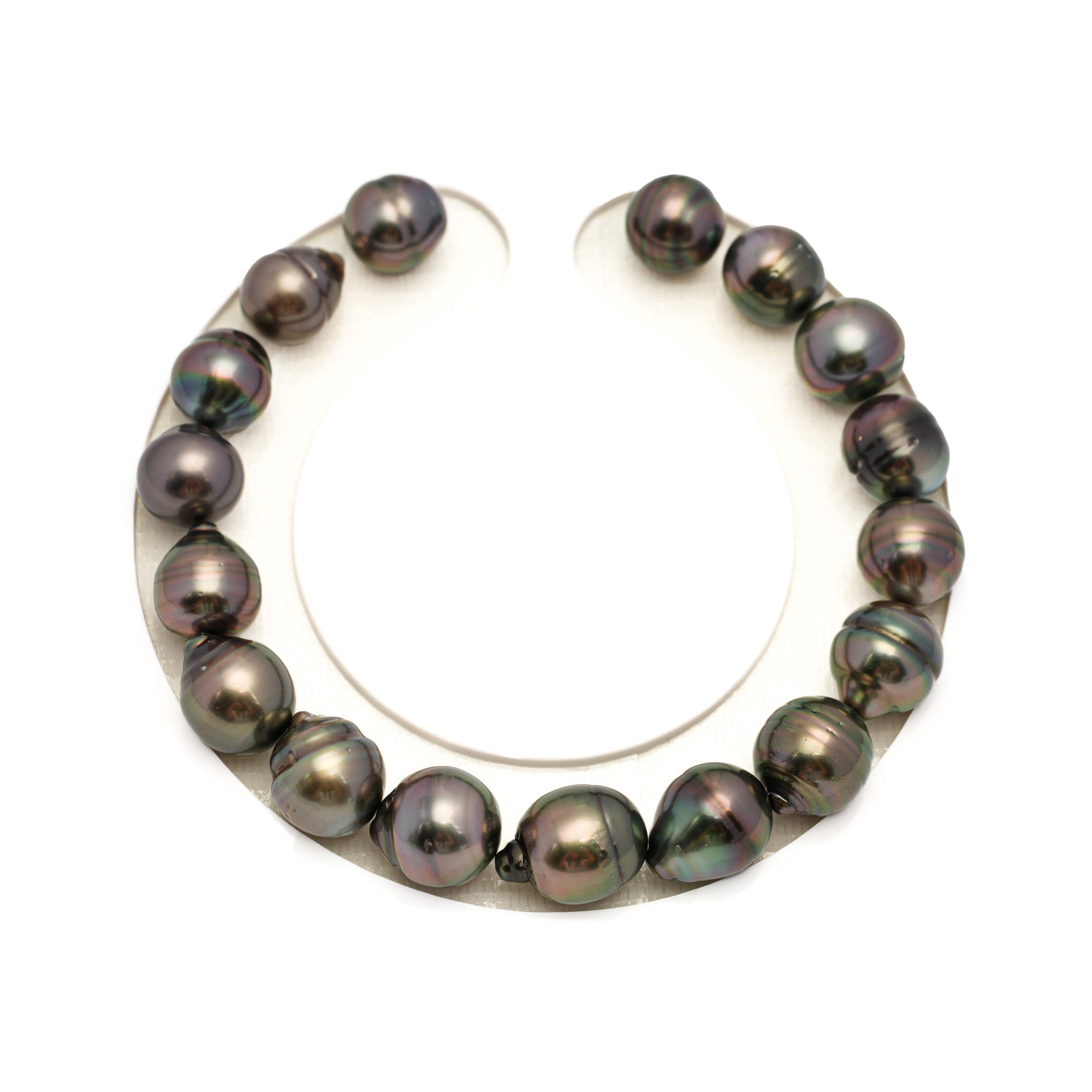 17pcs Cherry 8-10mm - CL/SB AAA/AA Quality Tahitian Pearl Bracelet BR2366 TH5