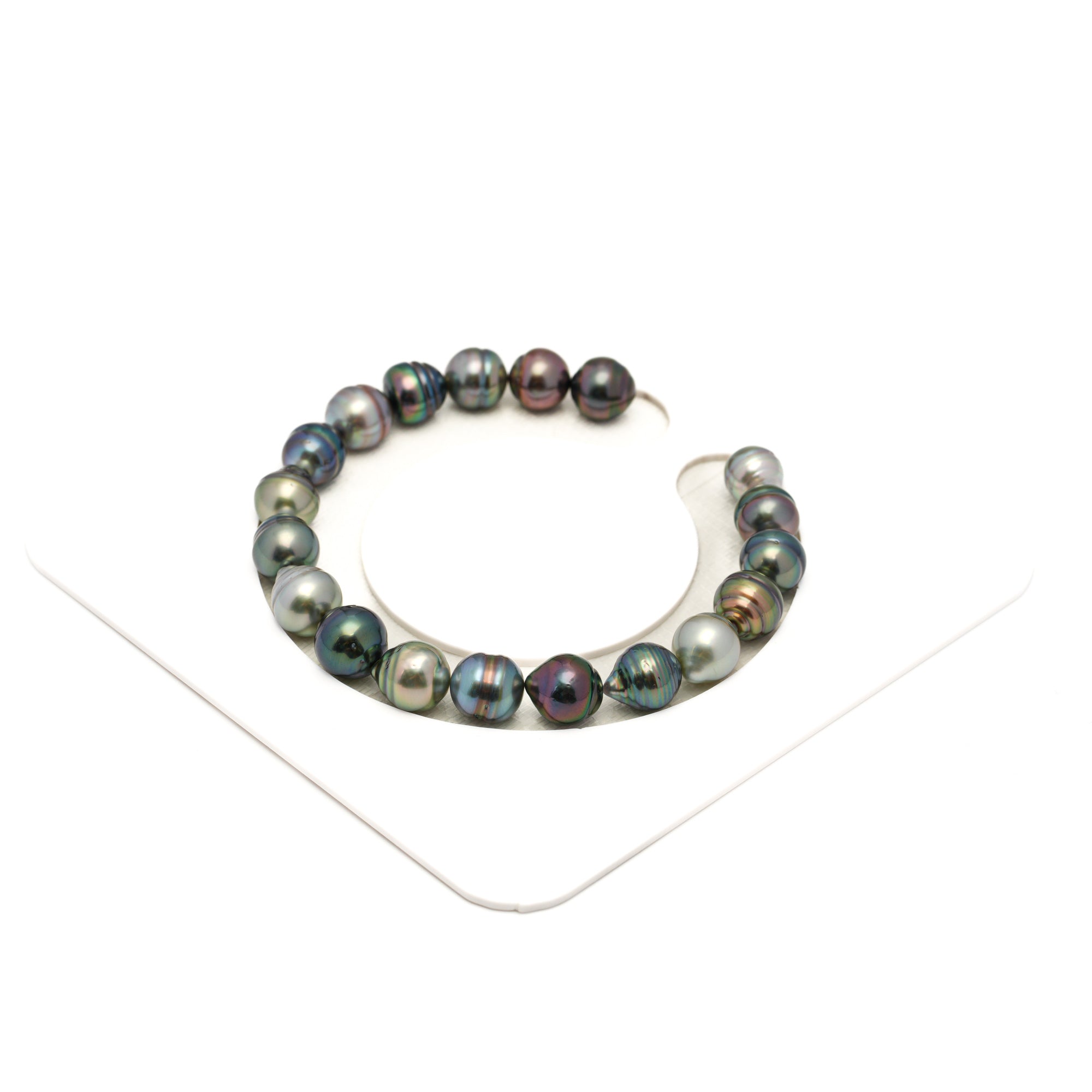 19pcs "High Luster" Multicolor 8-9mm - CL/SB AAA/AA Quality Tahitian Pearl Bracelet BR2433 LP1