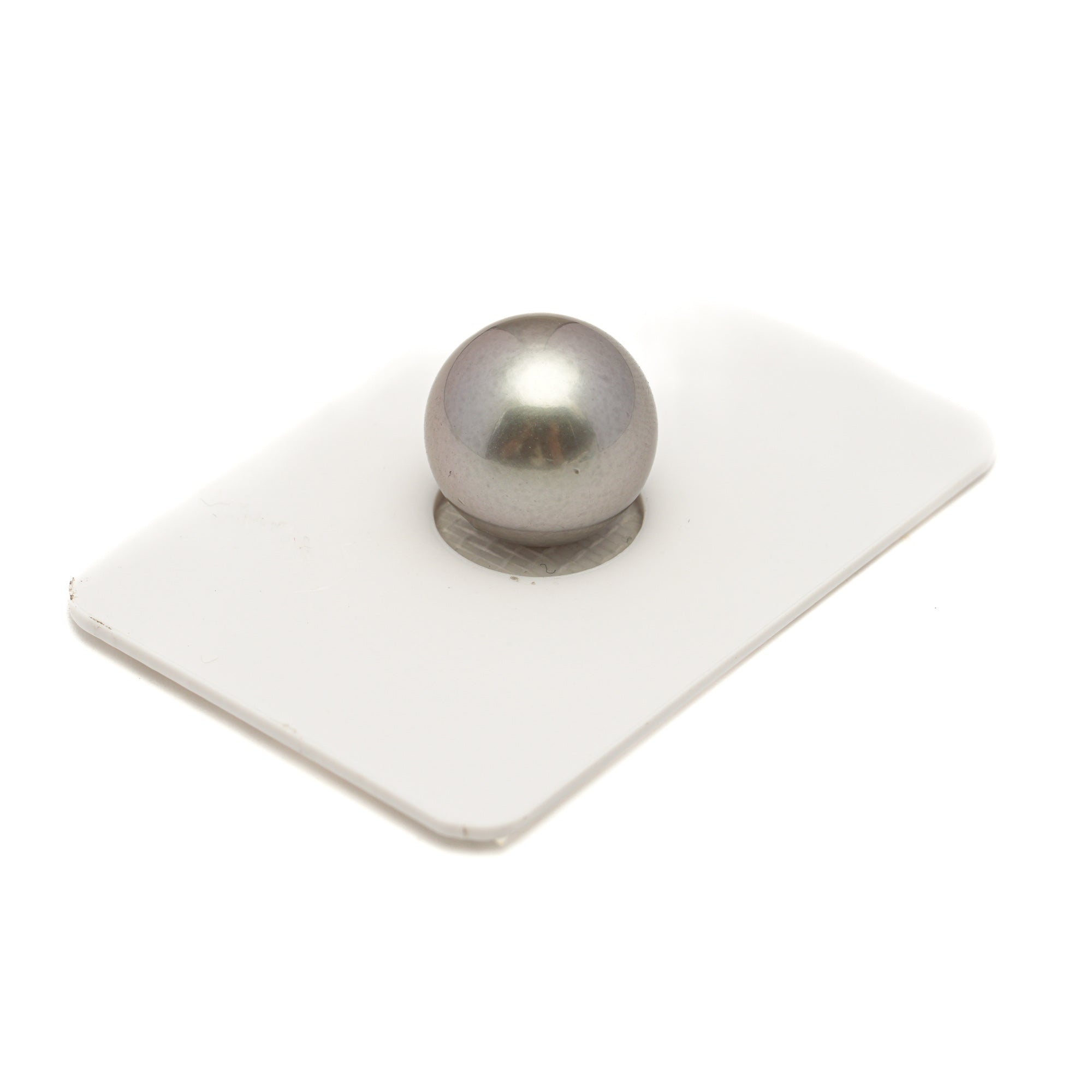 1pcs "Mid Luster" Silver Cherry 13.5mm - RSR AAA/TOP Quality Tahitian Pearl Single LP2495 CMP11