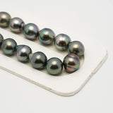 36pcs Light Green 9-11mm - CL/SB AAA/AA Quality Tahitian Pearl Necklace NL1518 THMIX2