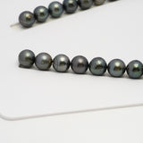 38pcs Dark 11-12mm - SR/NR AA/A Quality Tahitian Pearl Necklace NL1625 THMIX3