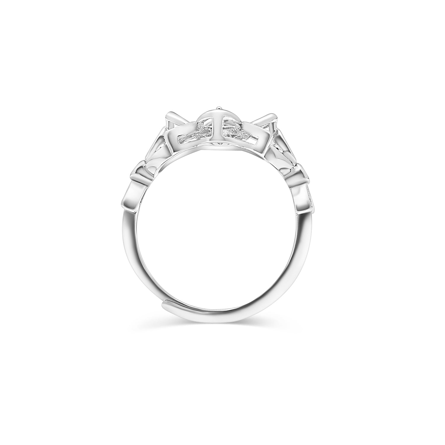Adjustable Ring 925 Silver for pearl SC367