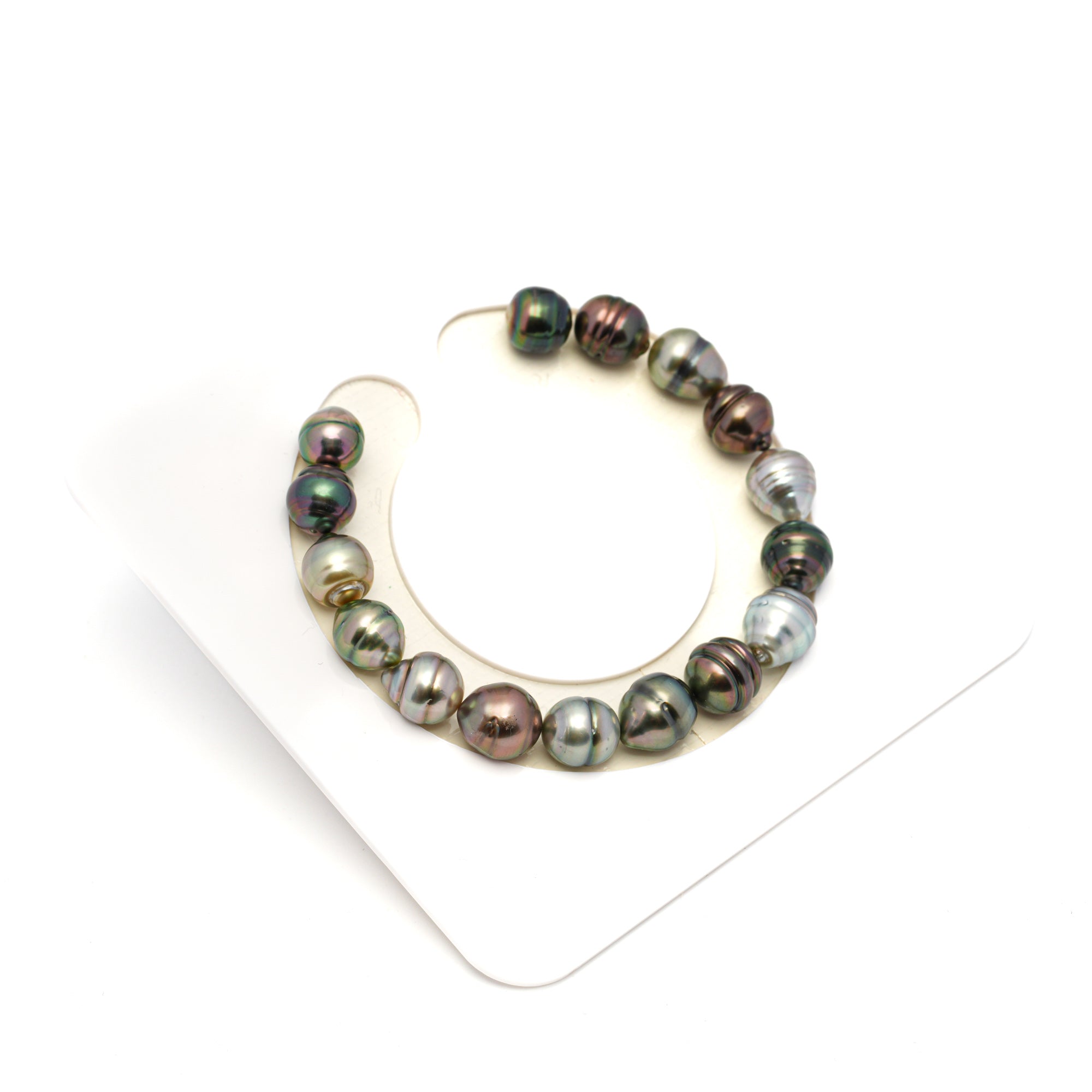 16pcs Multicolor 8-10mm - CL/SB AAA/AA Quality Tahitian Pearl Bracelet BR2248 THMIX2