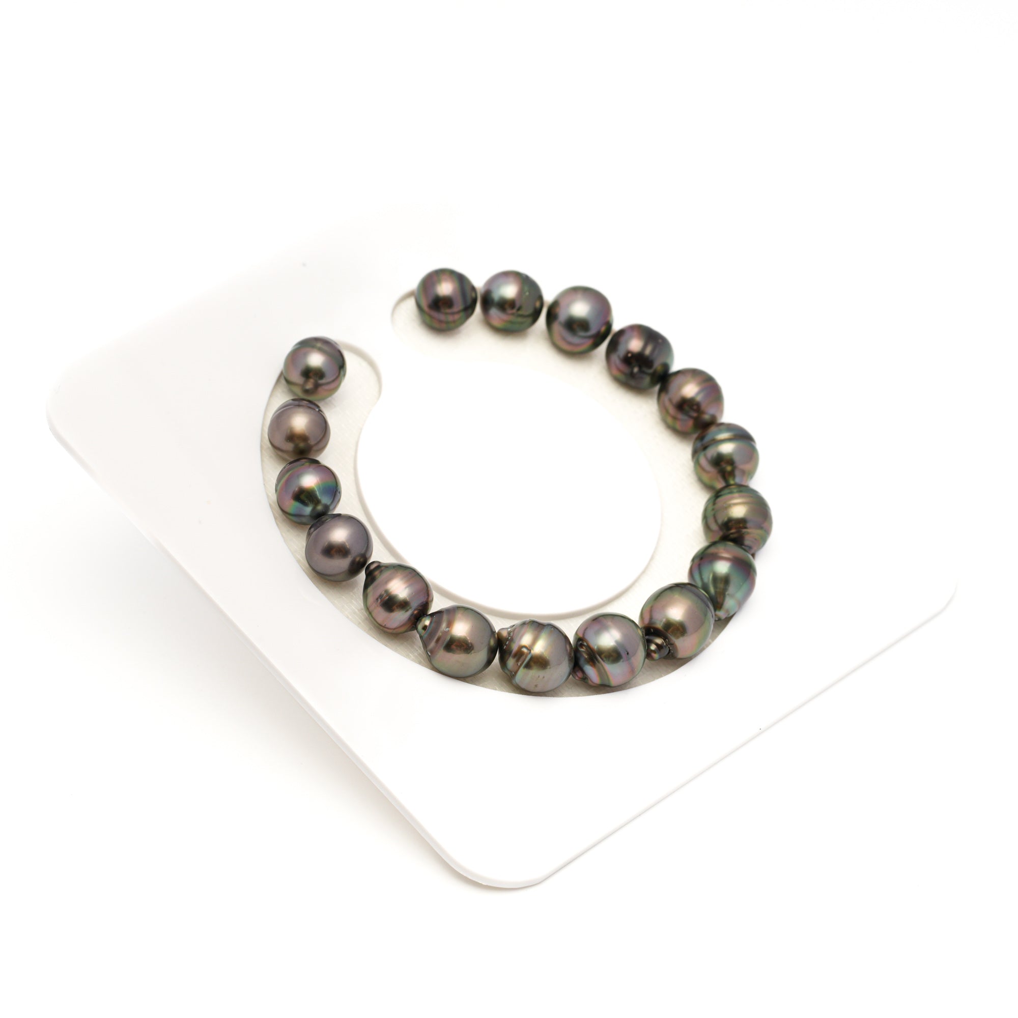 17pcs Cherry 8-10mm - CL/SB AAA/AA Quality Tahitian Pearl Bracelet BR2366 TH5
