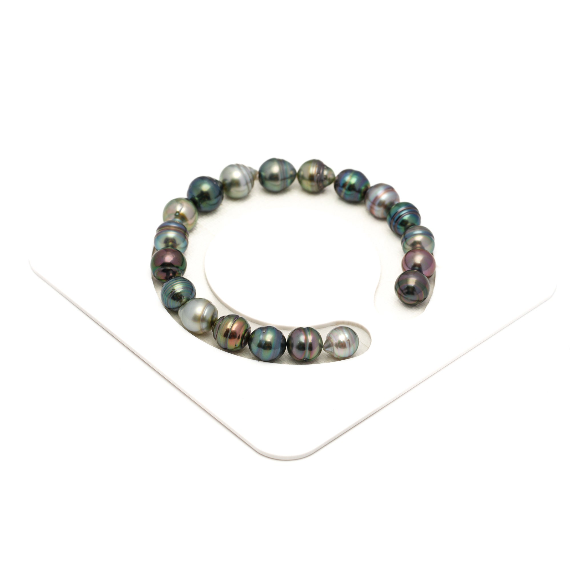19pcs "High Luster" Multicolor 8-9mm - CL/SB AAA/AA Quality Tahitian Pearl Bracelet BR2433 LP1