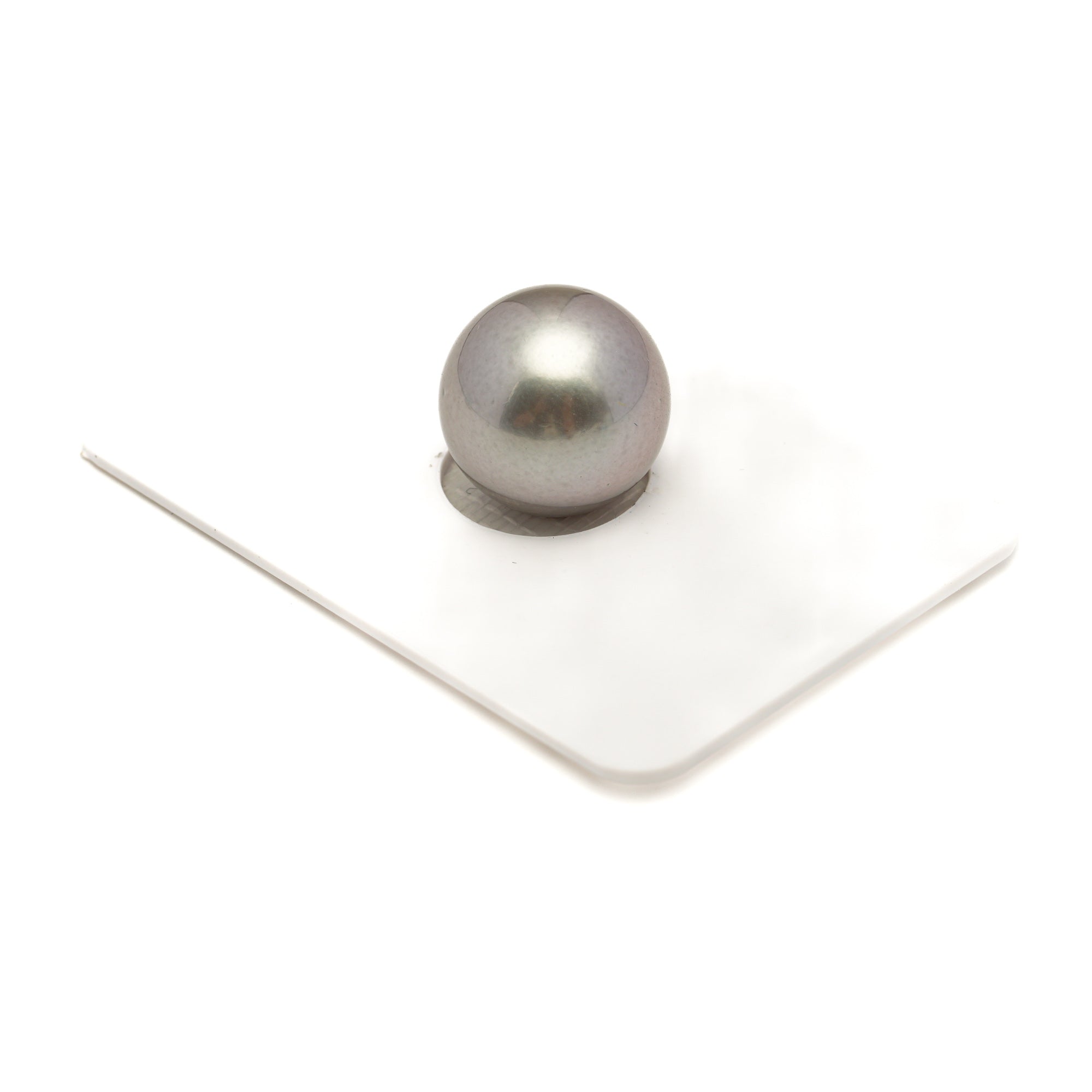 1pcs "Mid Luster" Silver Cherry 13.5mm - RSR AAA/TOP Quality Tahitian Pearl Single LP2495 CMP11