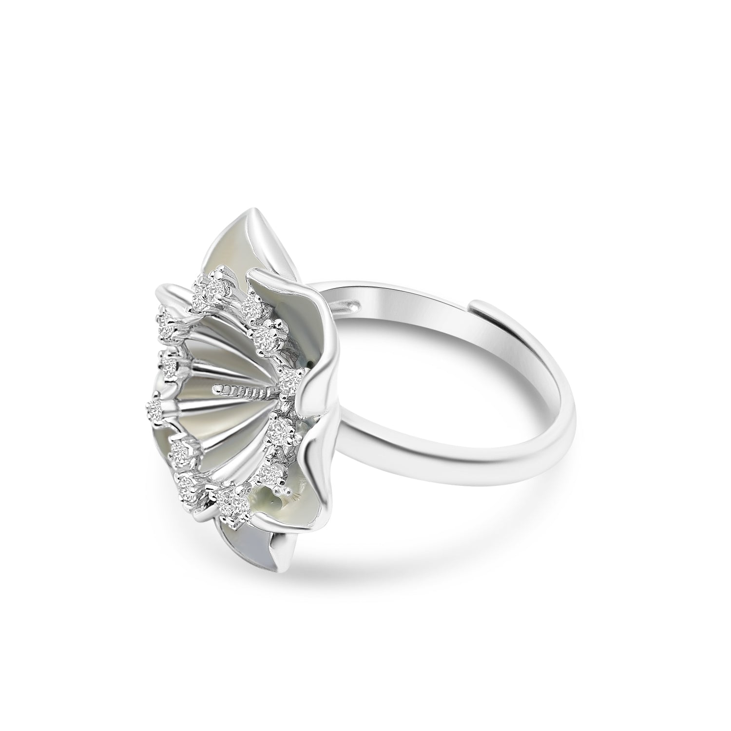 Adjustable Ring 925 Silver for pearl SC271/SC271G