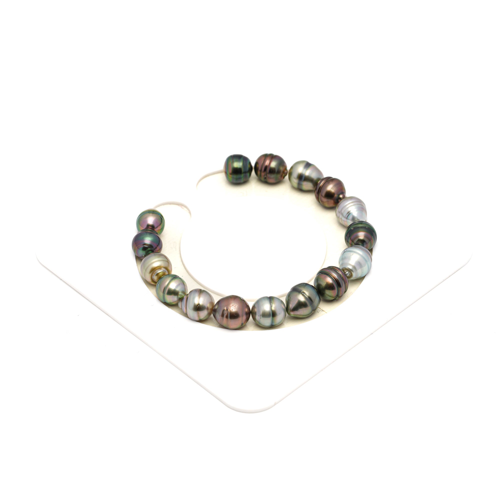 16pcs Multicolor 8-10mm - CL/SB AAA/AA Quality Tahitian Pearl Bracelet BR2248 THMIX2