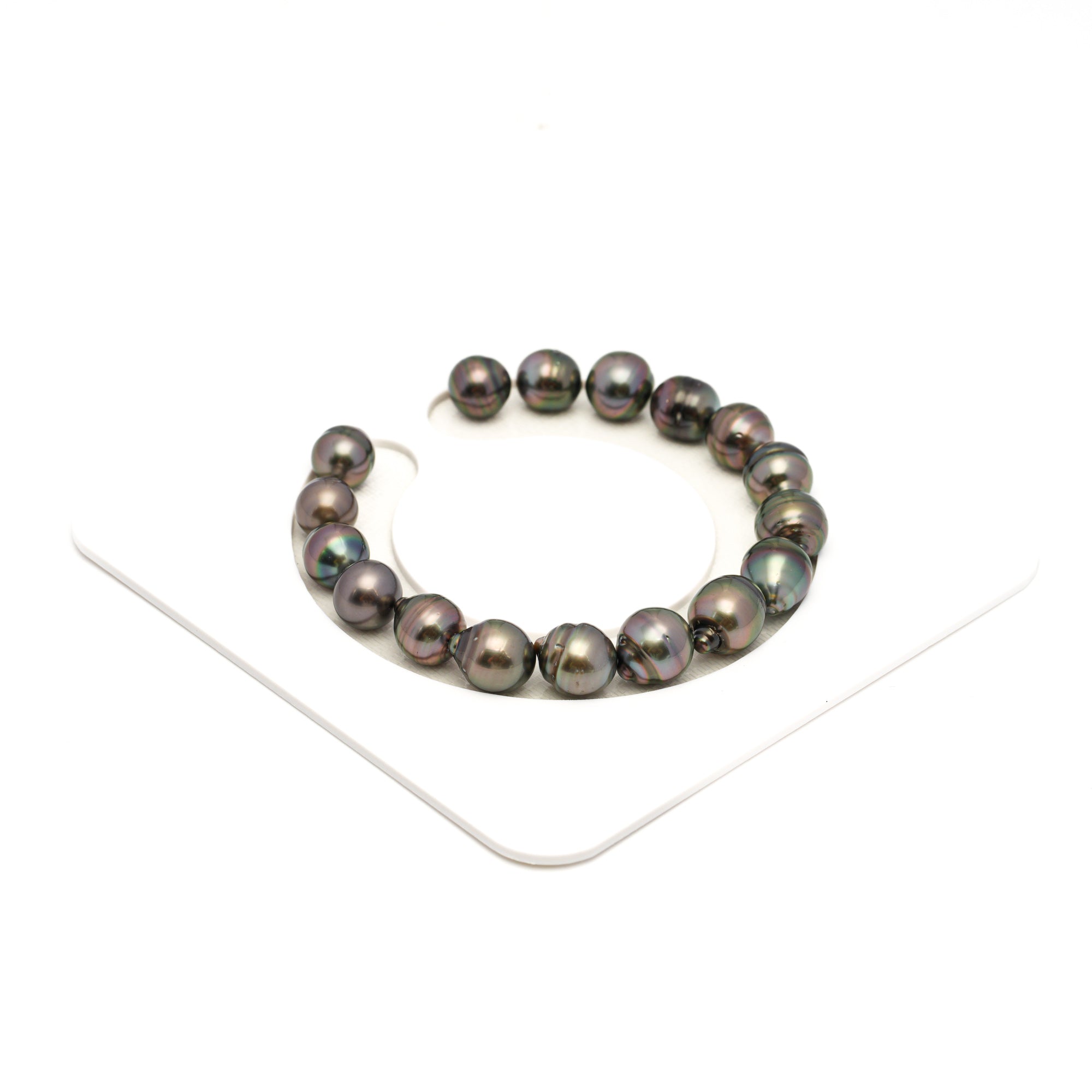 17pcs Cherry 8-10mm - CL/SB AAA/AA Quality Tahitian Pearl Bracelet BR2366 TH5