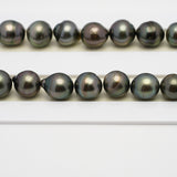 43pcs Green Mix 8-10mm - CL/SB AA/AAA Quality Tahitian Pearl Necklace NL1510 THMIX2.6