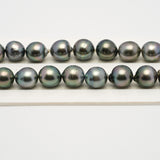 36pcs Light Green 9-11mm - CL/SB AAA/AA Quality Tahitian Pearl Necklace NL1518 THMIX2