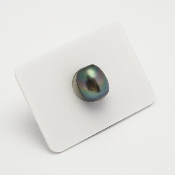 1pcs "High Luster" Blue Green 10.9mm - SB AAA/AA Quality Tahitian Pearl Single LP1907 HL1