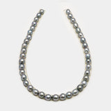 40pcs "High Luster" Silver Mix 8-10mm - CL/SB AAA/AA Quality Tahitian Pearl Necklace NL1596 HL2