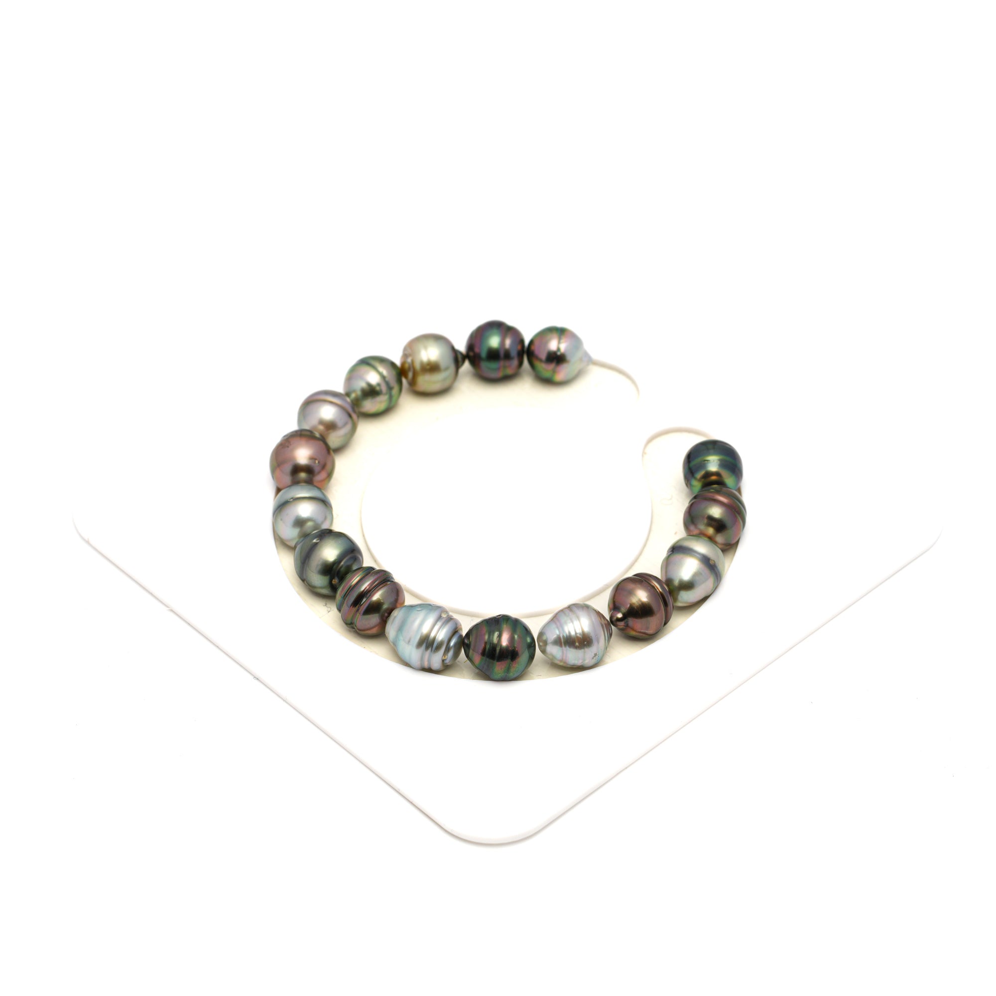 16pcs Multicolor 8-10mm - CL/SB AAA/AA Quality Tahitian Pearl Bracelet BR2248 THMIX2