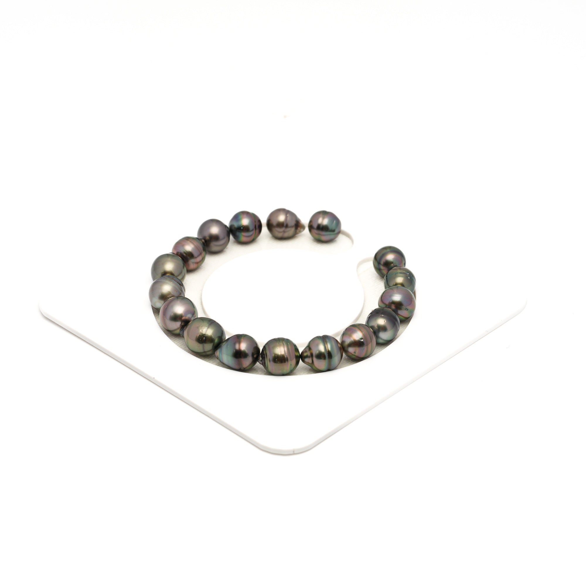 17pcs Cherry 8-10mm - CL/SB AAA/AA Quality Tahitian Pearl Bracelet BR2366 TH5