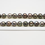 42pcs Brown 8-10mm - CL/SB AA/AAA Quality Tahitian Pearl Necklace NL1521 THMIX2