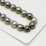 43pcs "High Luster" Multicolor 8-10mm - SB AAA/AA Quality Tahitian Pearl Necklace NL1546 THMIX2