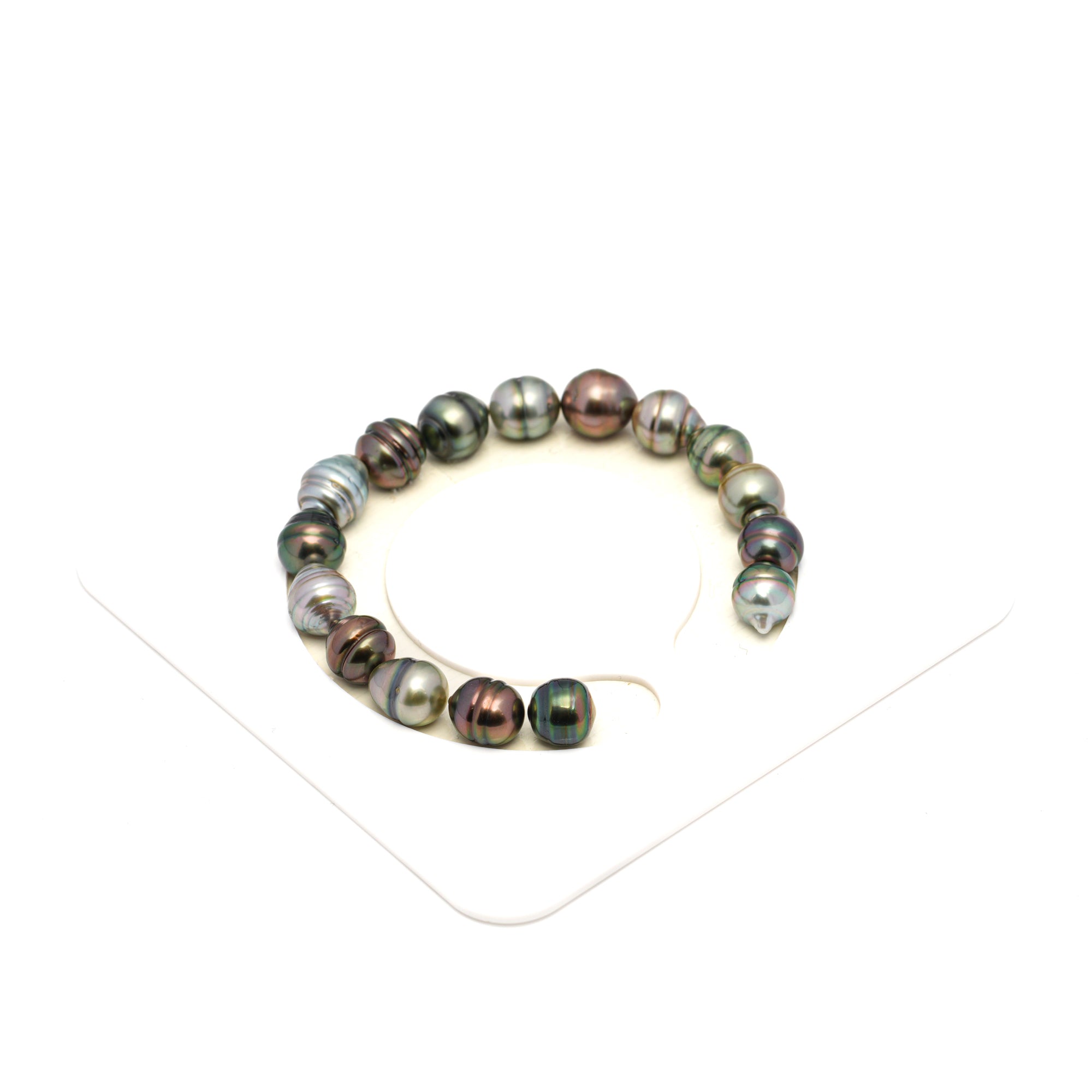 16pcs Multicolor 8-10mm - CL/SB AAA/AA Quality Tahitian Pearl Bracelet BR2248 THMIX2