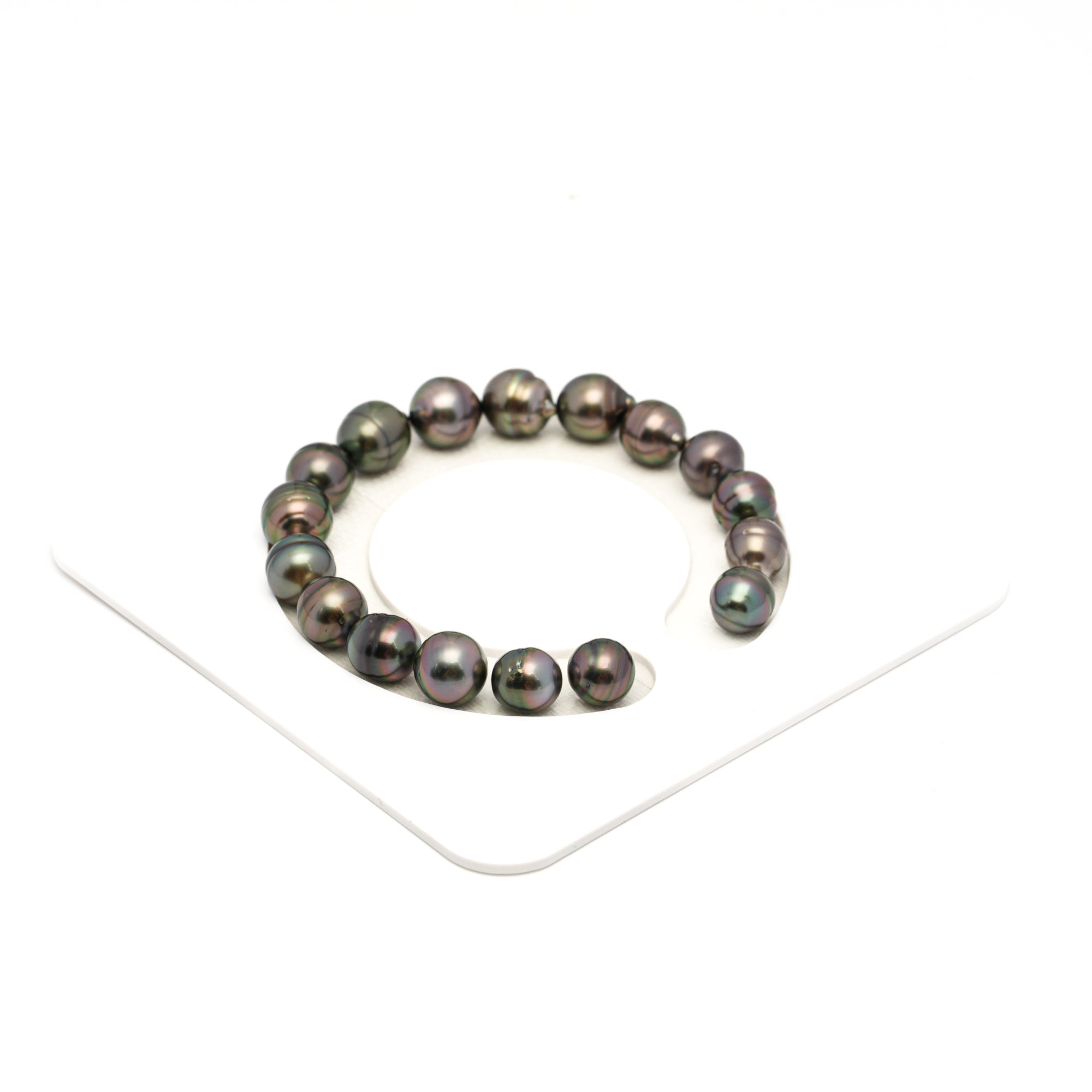 17pcs Cherry 8-10mm - CL/SB AAA/AA Quality Tahitian Pearl Bracelet BR2366 TH5