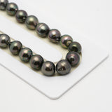 43pcs Green Mix 8-10mm - CL/SB AA/AAA Quality Tahitian Pearl Necklace NL1510 THMIX2.6