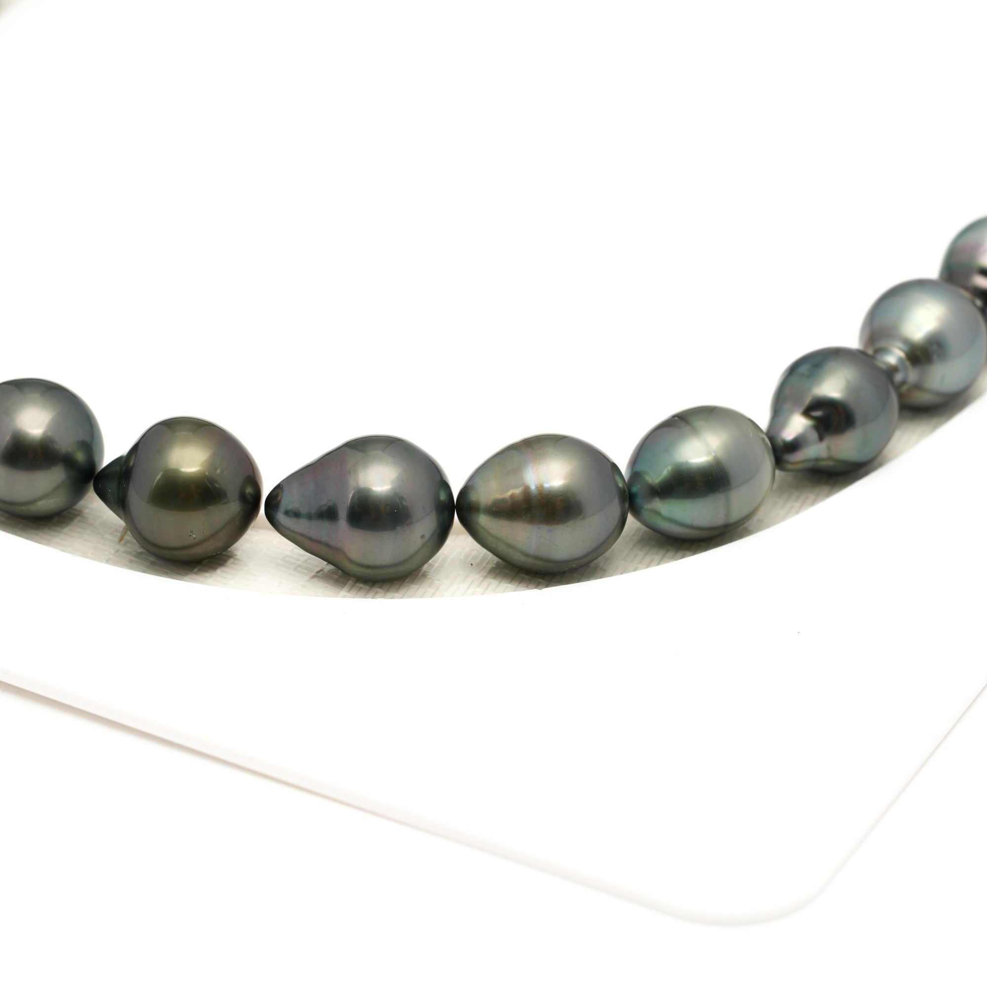 31pcs Light Mix 10-12mm - SB AAA Quality Tahitian Pearl Necklace NL1765 LP1