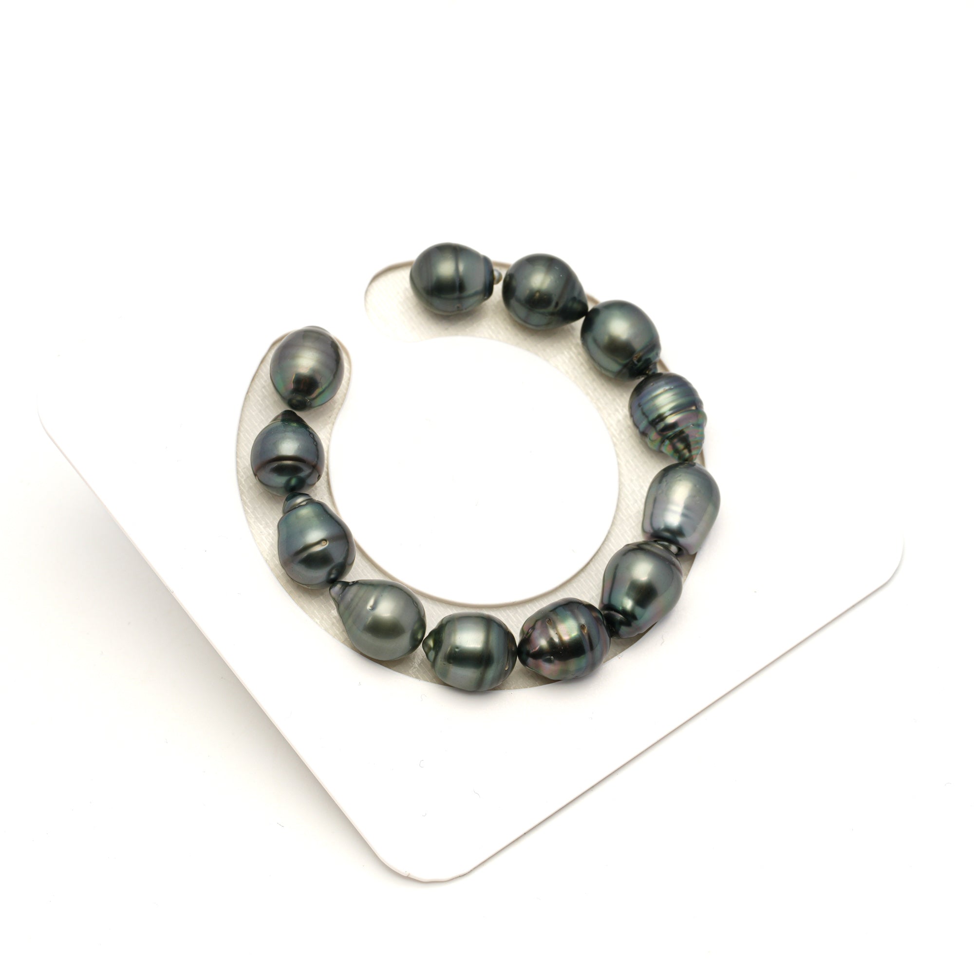12pcs Mix 11-12mm - CL/SB AA/AAA Quality Tahitian Pearl Bracelet BR2459 LP1