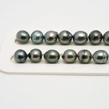 36pcs Light Green 9-11mm - CL/SB AAA/AA Quality Tahitian Pearl Necklace NL1518 THMIX2