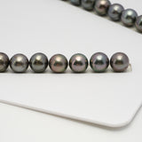 38pcs Green 11-12mm - SR/NR AA/A Quality Tahitian Pearl Necklace NL1623 THMIX3