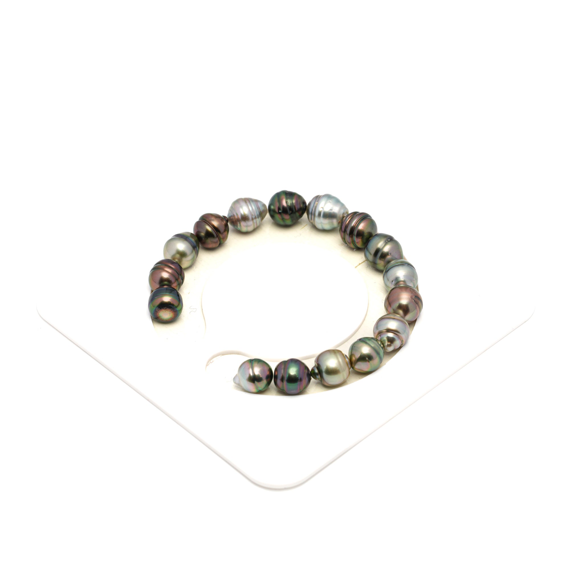 16pcs Multicolor 8-10mm - CL/SB AAA/AA Quality Tahitian Pearl Bracelet BR2248 THMIX2