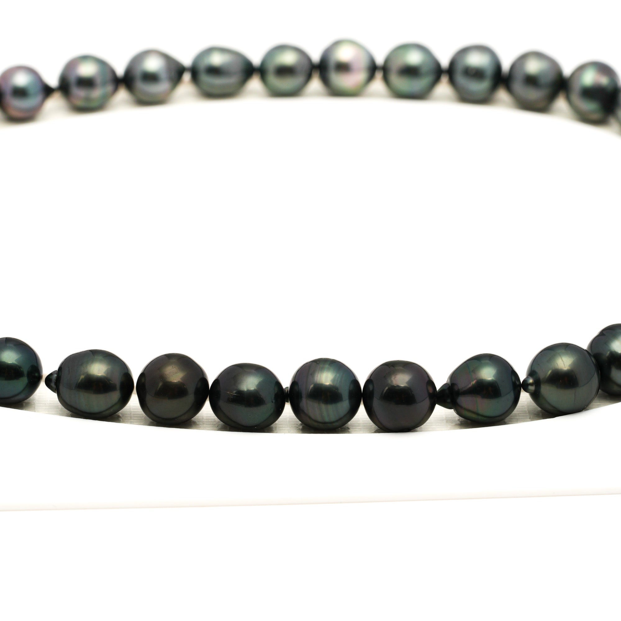 38pcs Dark Mix 9-11mm - SB AAA/AA Quality Tahitian Pearl Necklace NL1761 LP1