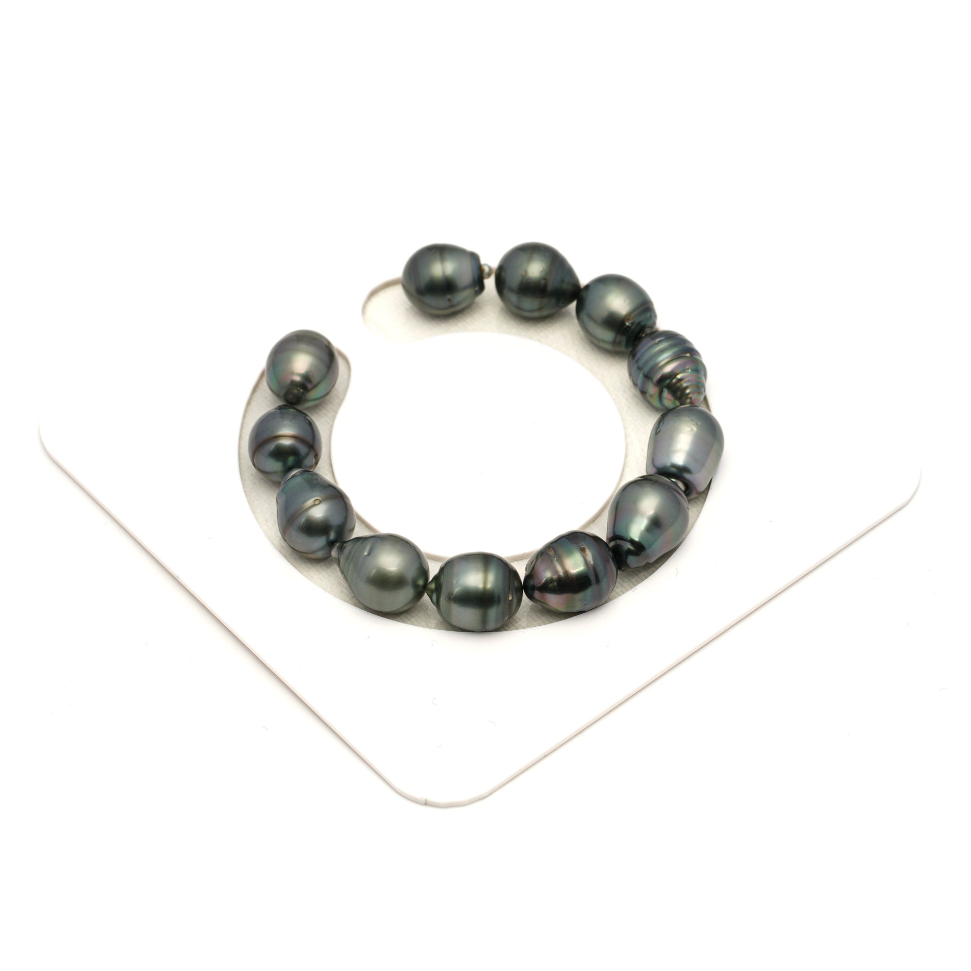 12pcs Mix 11-12mm - CL/SB AA/AAA Quality Tahitian Pearl Bracelet BR2459 LP1