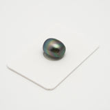 1pcs "High Luster" Blue Green 10.9mm - SB AAA/AA Quality Tahitian Pearl Single LP1907 HL1