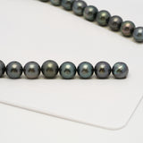 37pcs Dark 11-13mm - SR/NR AA/A Quality Tahitian Pearl Necklace NL1626 THMIX3