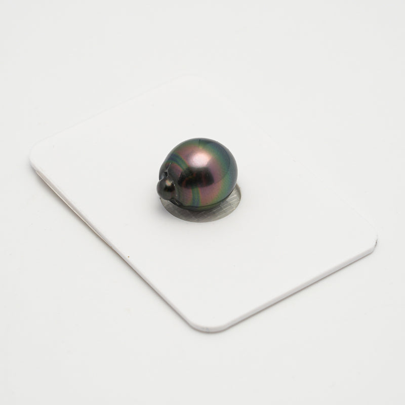 1pcs "High Luster" Peacock 11.1mm - SB AAA Quality Tahitian Pearl Single LP1992 MI1