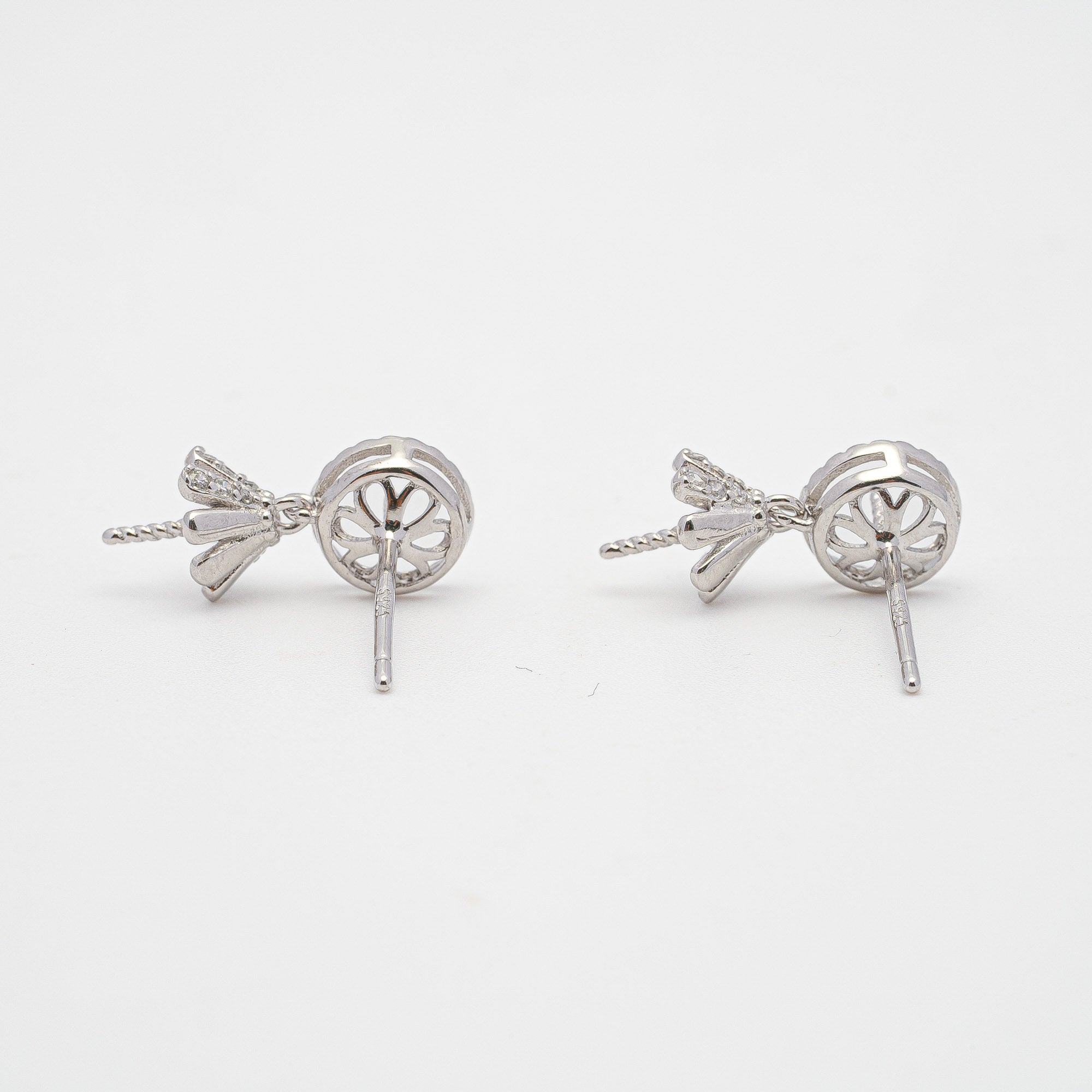 925 Silver RH Earrings Dangling SC172