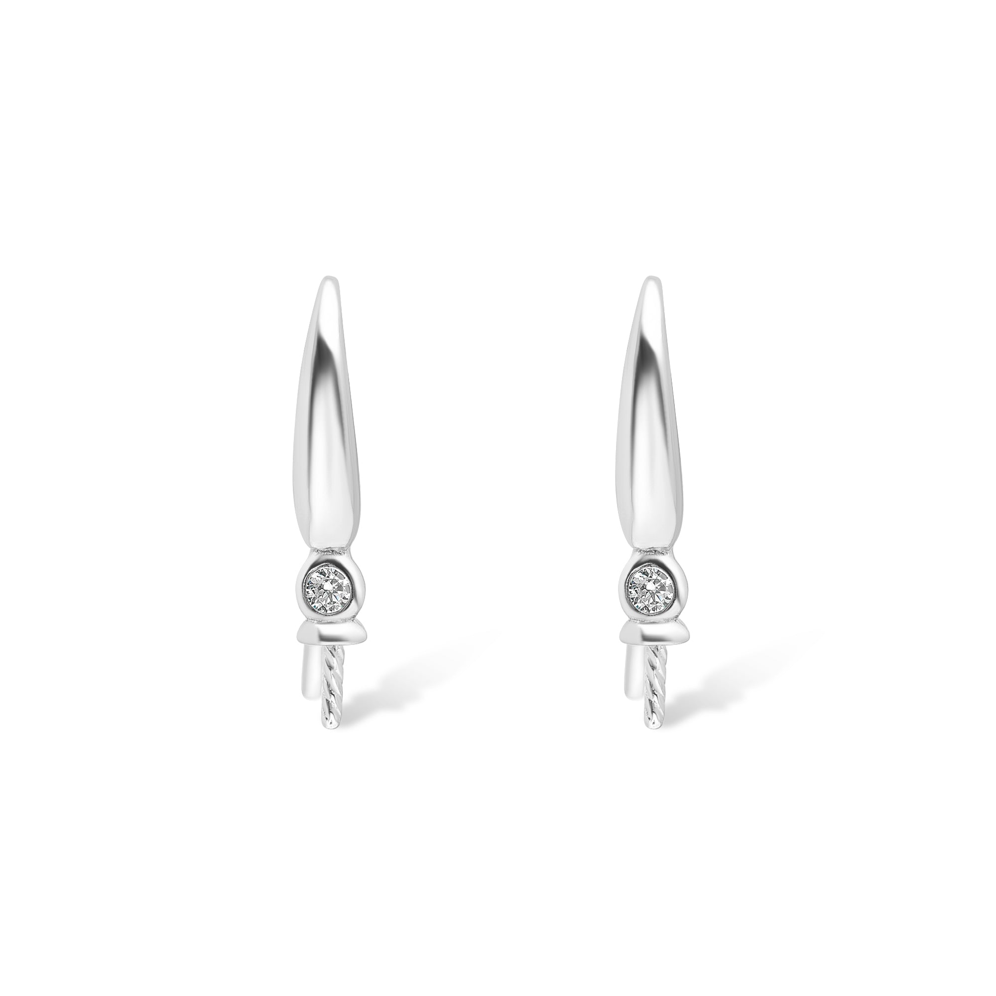 Dangle Earring Bails 925 Silver for Pearl SC324