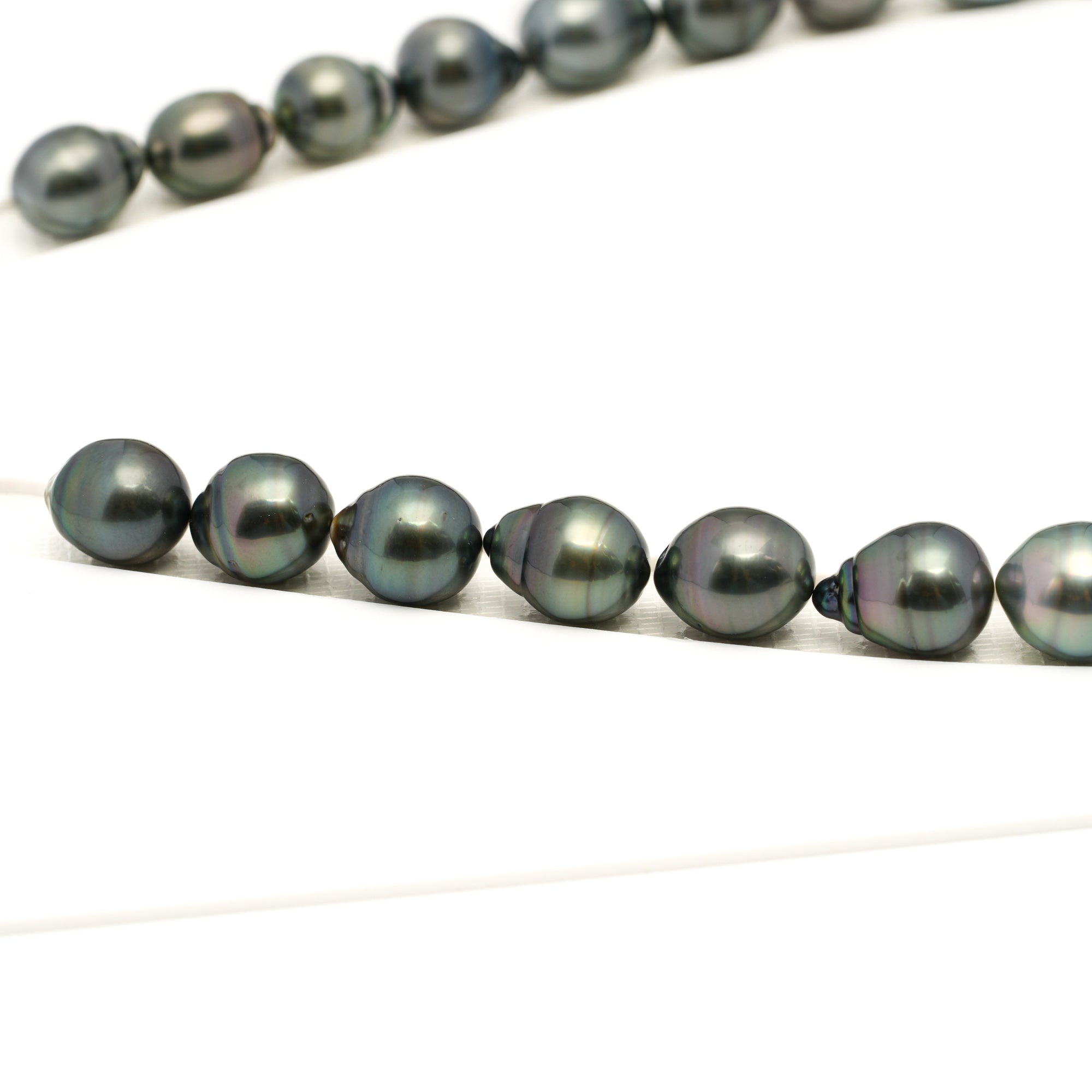 31pcs Light Mix 10-12mm - SB AAA Quality Tahitian Pearl Necklace NL1765 LP1